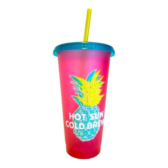 NIB, 24oz Starbucks 2020 Hawaii Reusable Cold Cups w/staws 5 ct. - Picture 4 of 8